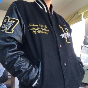 Smoke ride varsity jacket